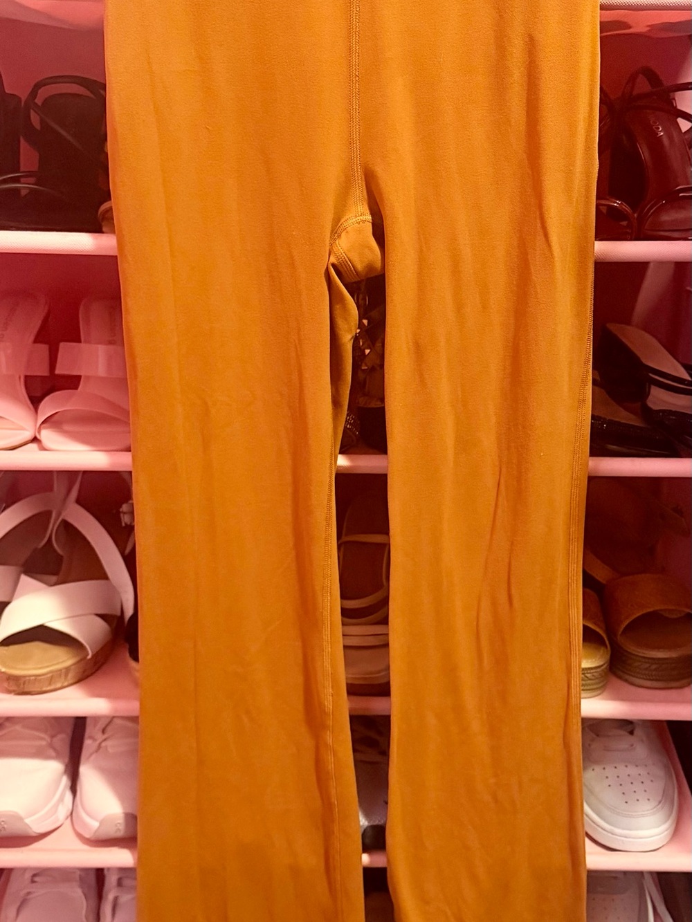 lululemon athletica High-Rise Flare Pants in Burnt Orange - Picture 3 of 5